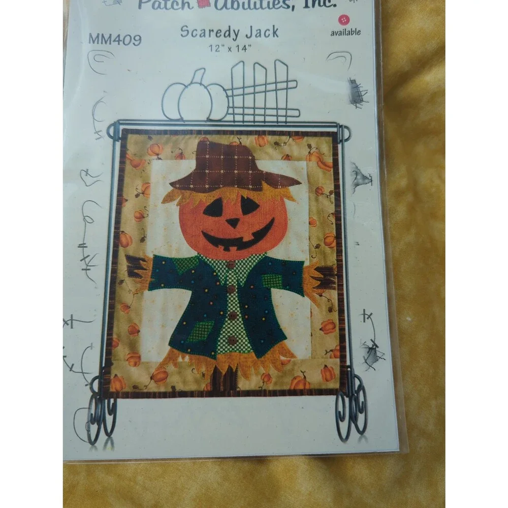 Scaredy Jack Halloween jack-o'-lantern pumpkin quilt pattern brand new